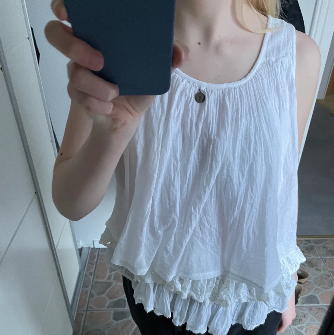 Vit blus storlek 32/34 - 91