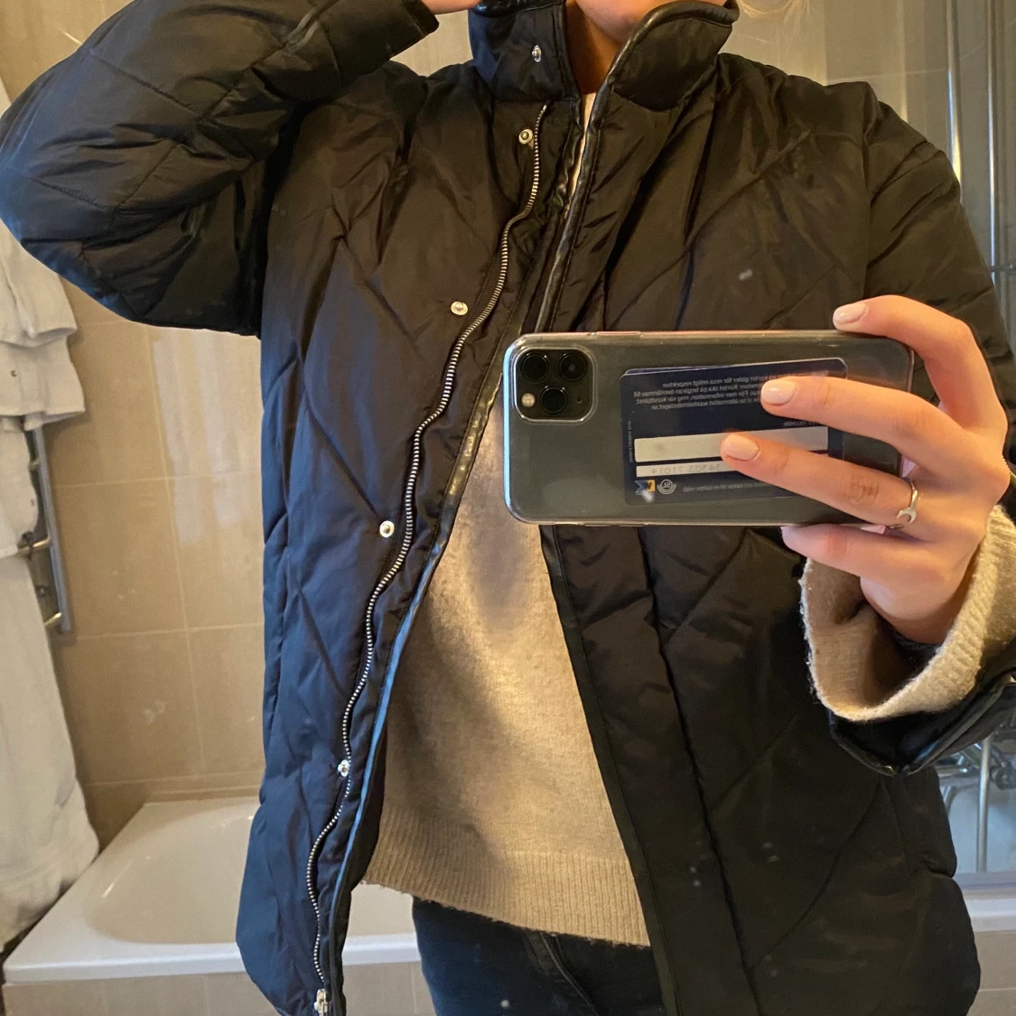 Svart vårjacka - 91