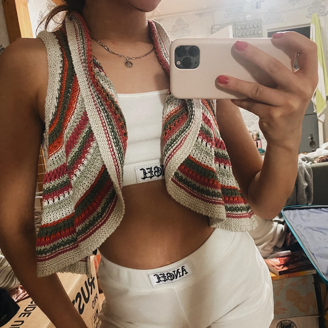 Cardigan crop top