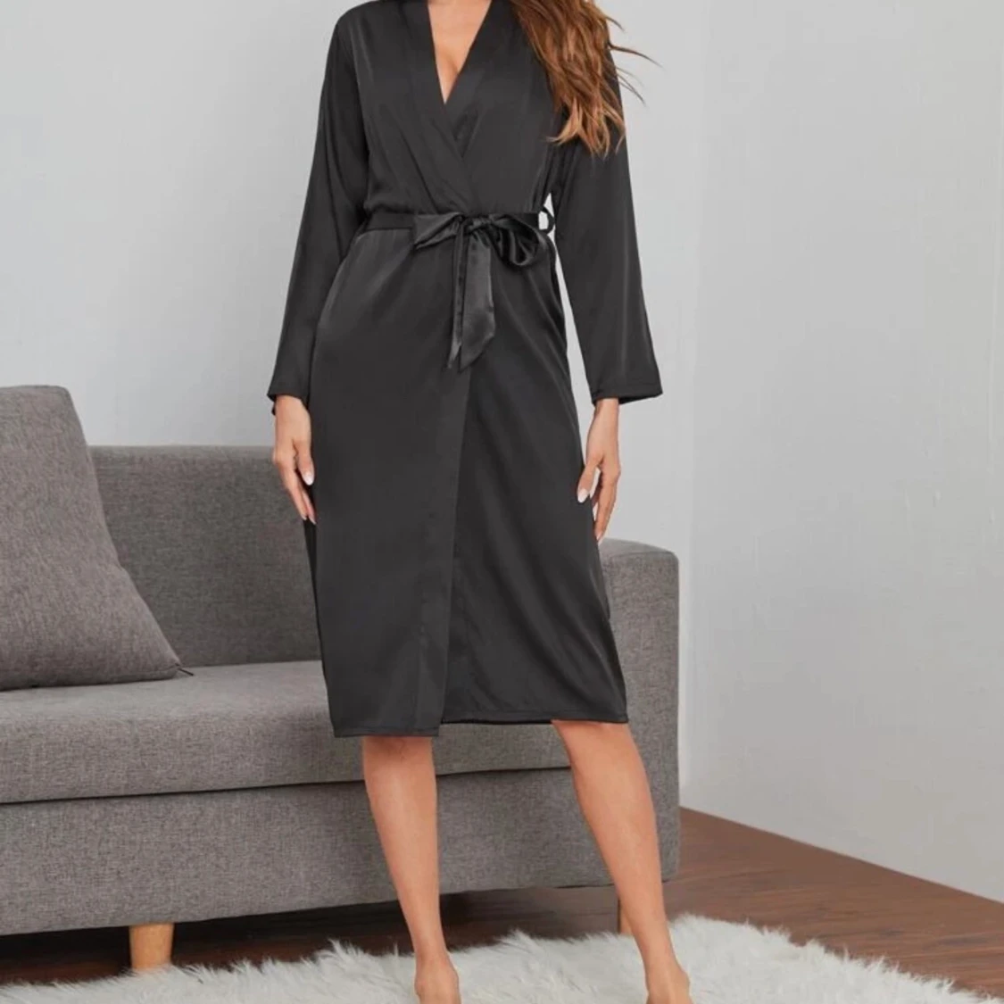 Silkesmorgonrock nyskick - 90