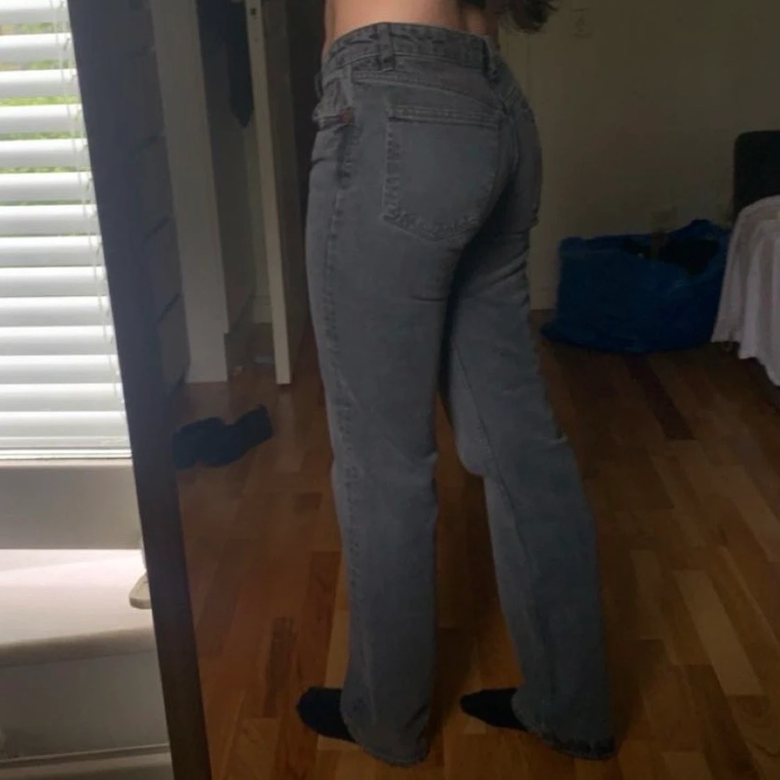 Straight Unit Mid Grå Zara Jeans - 90