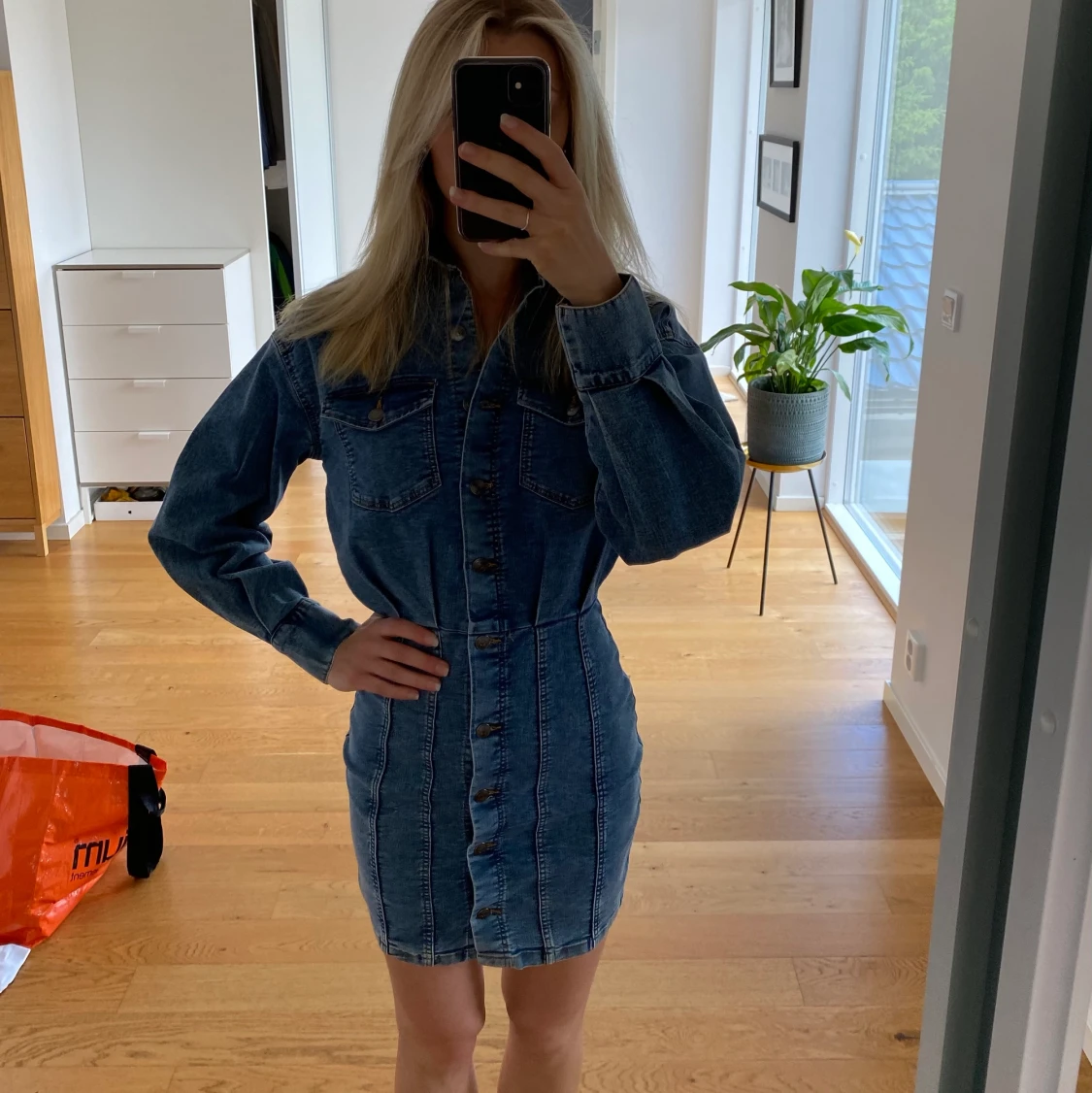 Jeansklänning  - 90