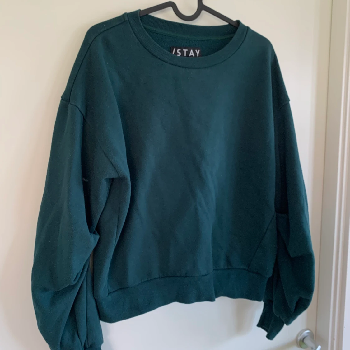 Grön croppad sweatshirt - 91