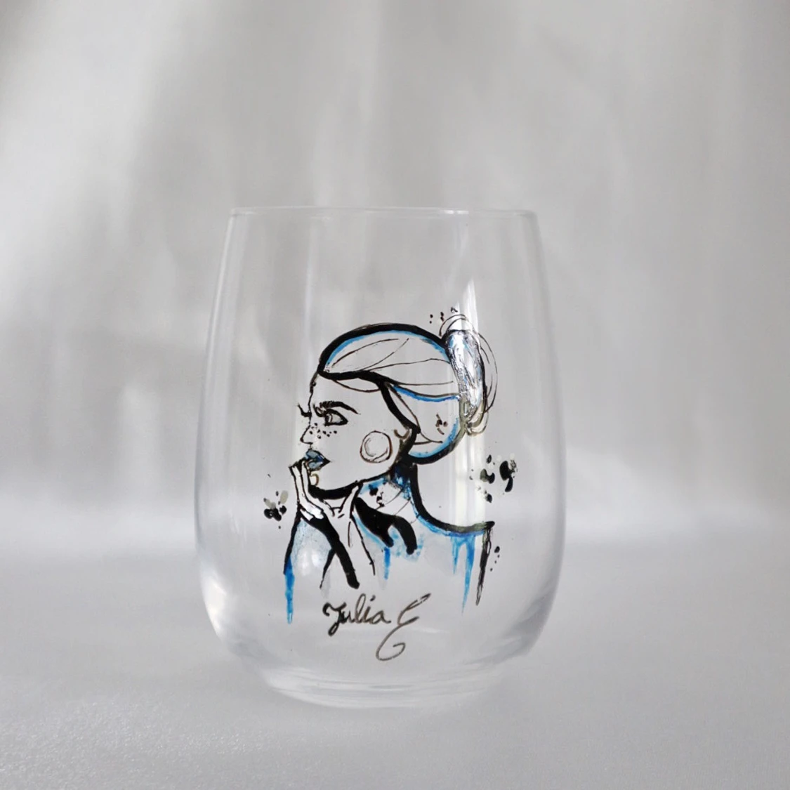 Handmålat glas