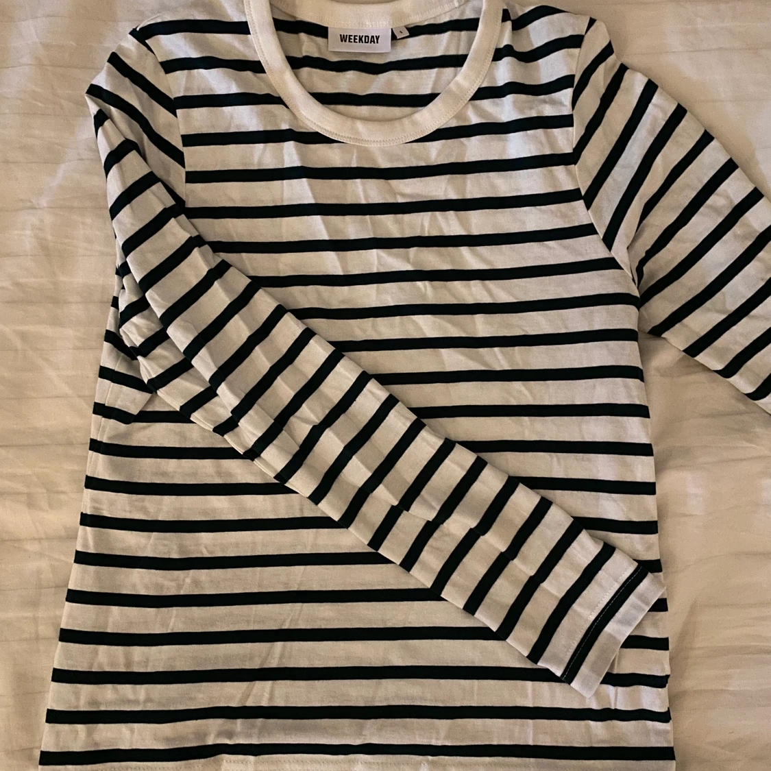 Grön randig weekday tröja - 90