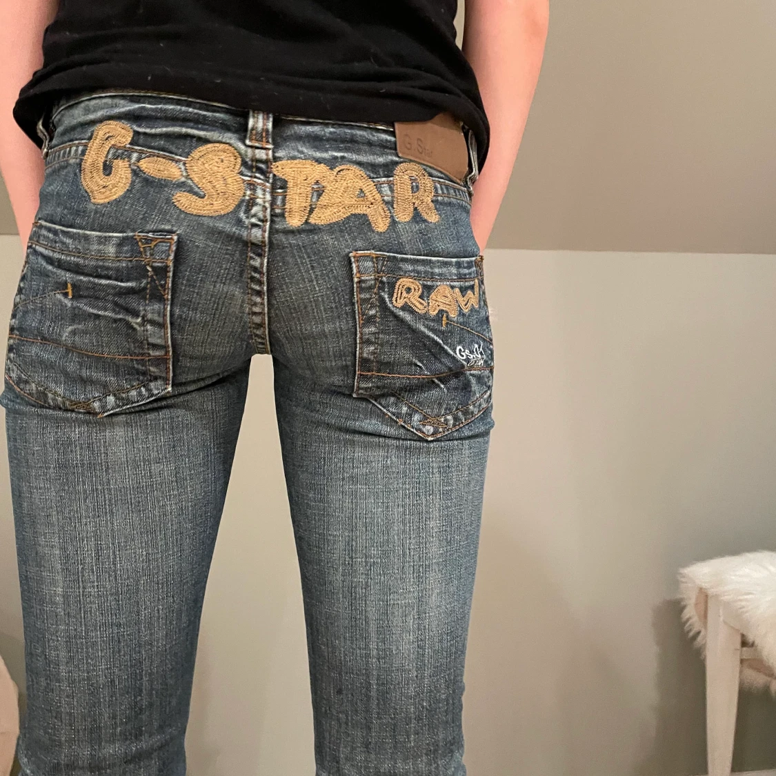 Jeans lågmidjade  - 90