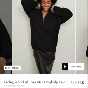 Stickad tröja med dragkedja - Säljer denna i en storlek XS men passar en S och M med, helt ny med prislappar kvar. Köparen står för frakten ❤️‍🔥