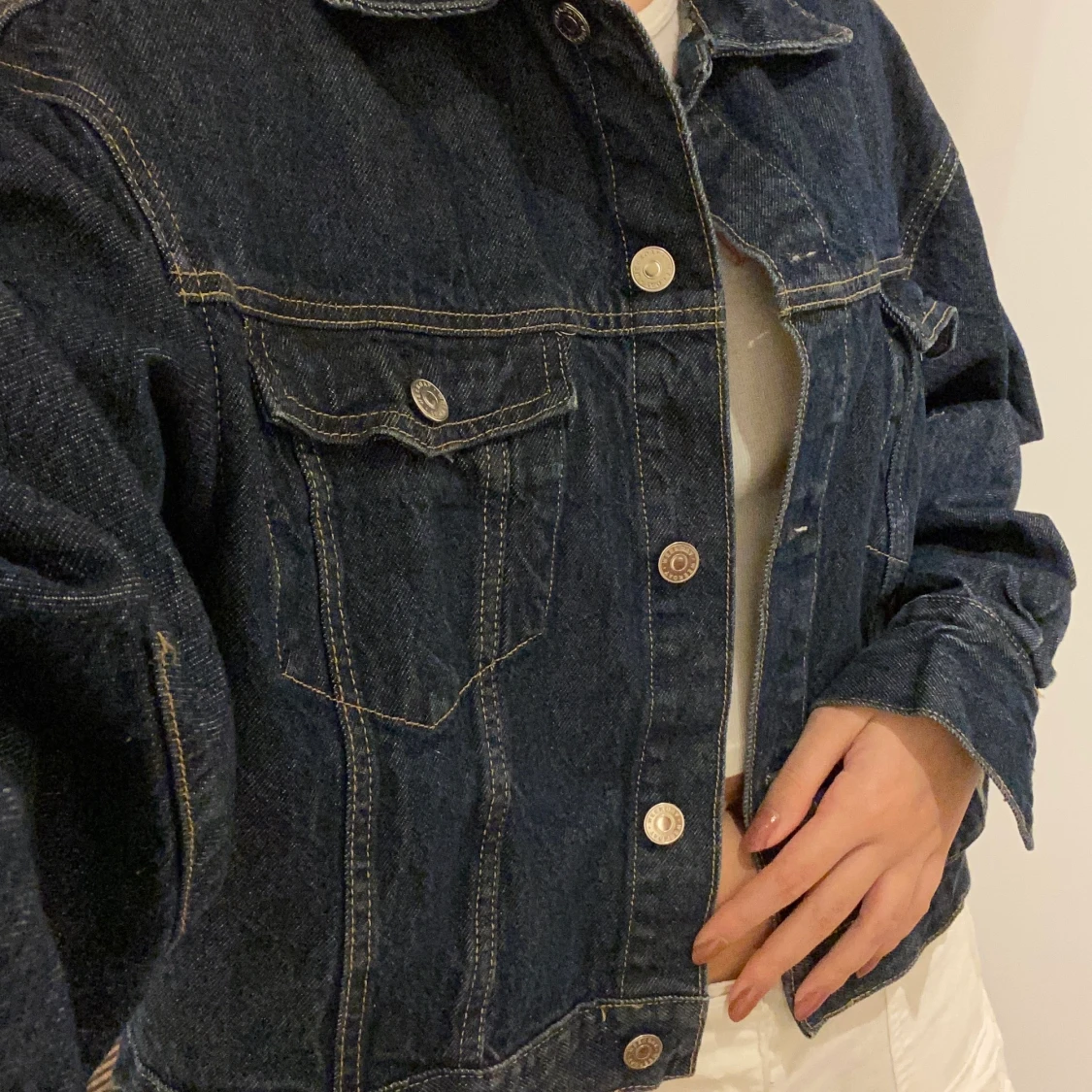 Cropped jeans jacka - 91