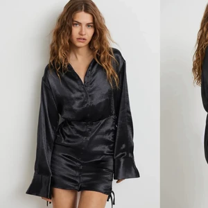 Satin klänning  - Använd en gång! Från Gina. Storlek 34, helt slutsåld. Köpt för 499kr. Som ny, frakt 66kr