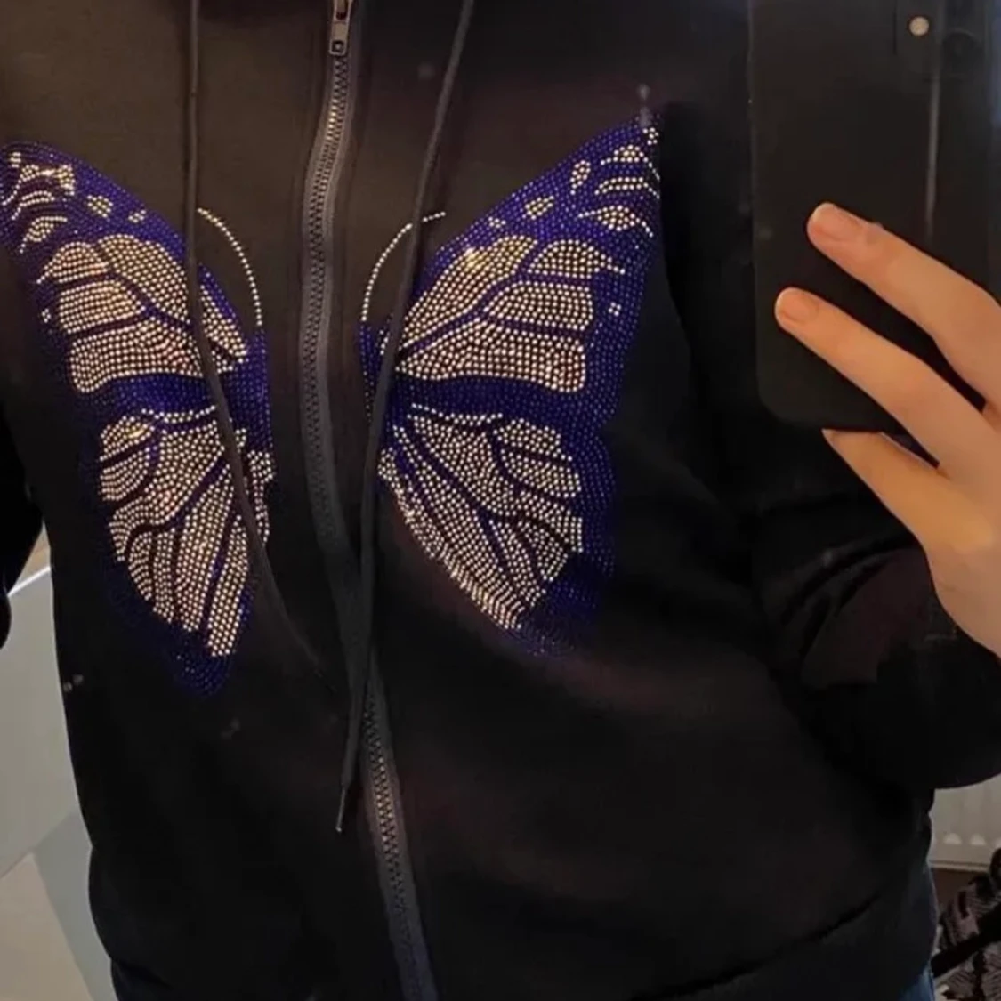 Rhinestone hoodie 