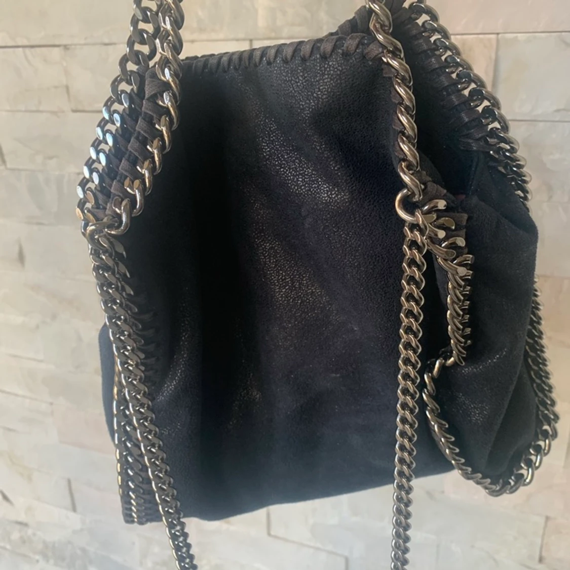 Marinblå stella mccartney väska, mini - 90