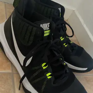 Nike skorna är i bra skick som både passar killar och tjejer. De är bara några gånger använda men inomhus. 150kr om man hämtar men om man vill få den skickad så kostar frakten också.