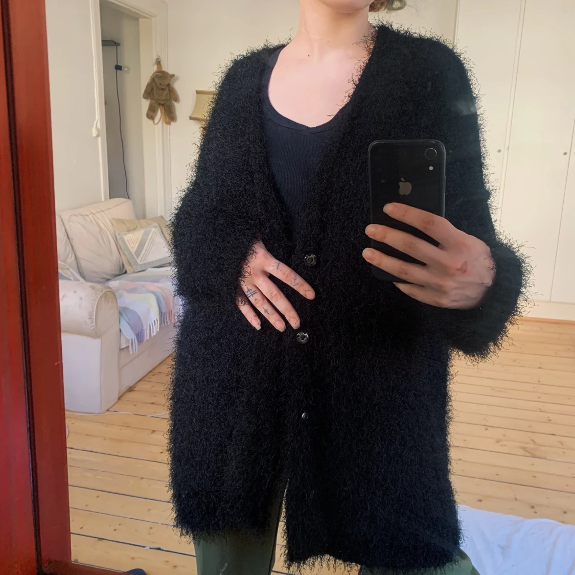 Fluffig cardigan - 90