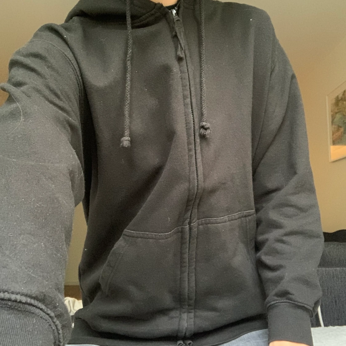 Svart AWDis zip hoodie  - 90