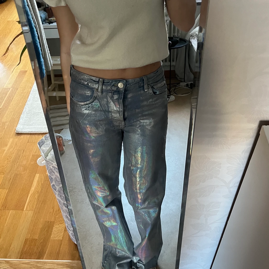 Holographic Zara jeans - 91