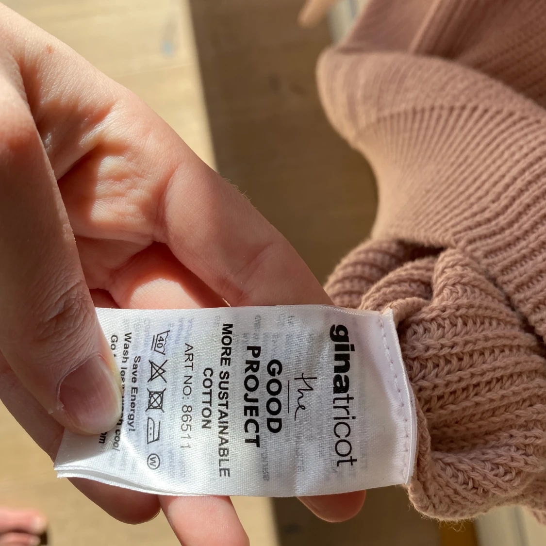 Rosa tröja från Gina, stolek S  - 91