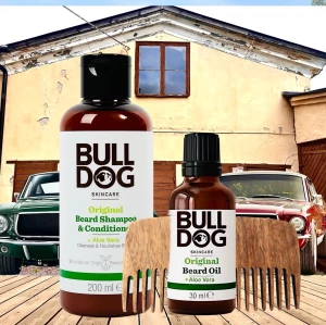 Bulldog Original Beard Kit! - Bulldog Original Beard Shampoo & Conditioner 200 ml & Beard Oil 30 ml. Nytt och oanvänt.