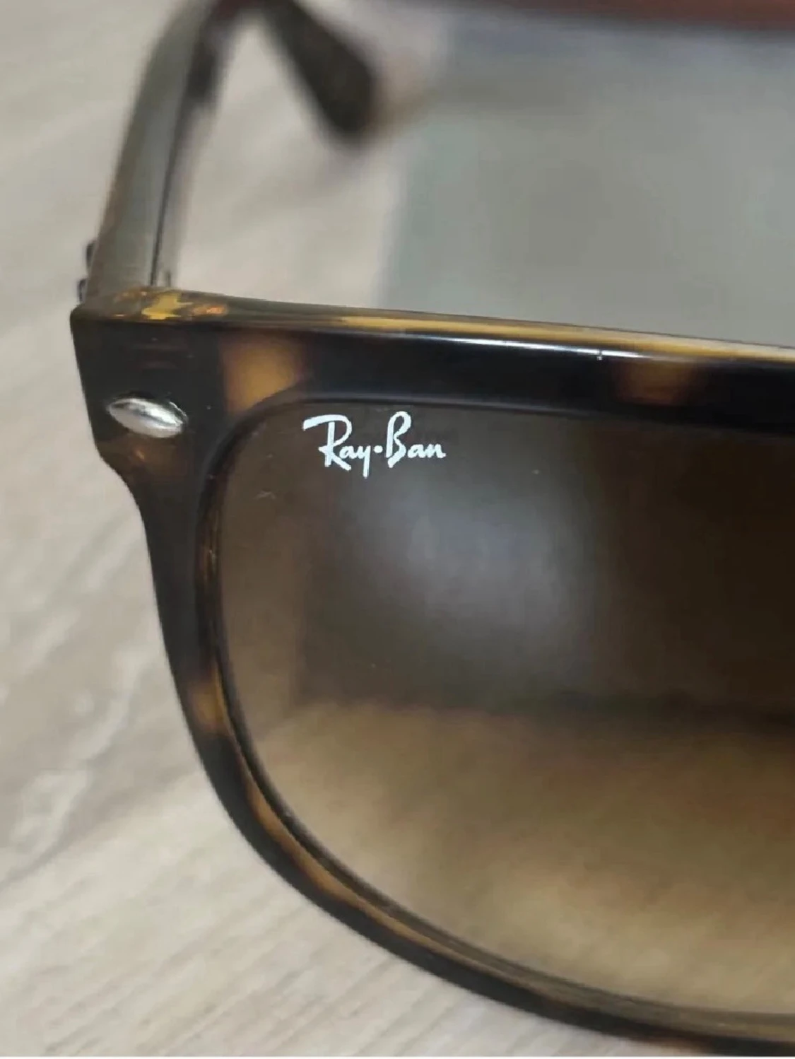 Bruna boyfriend/wayfaresolglasögon Ray-Ban - 1
