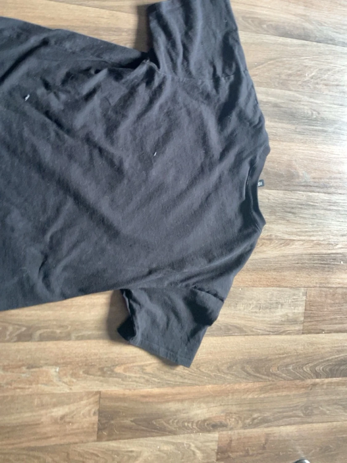 Svart oversized t-shirt med tryck - 2