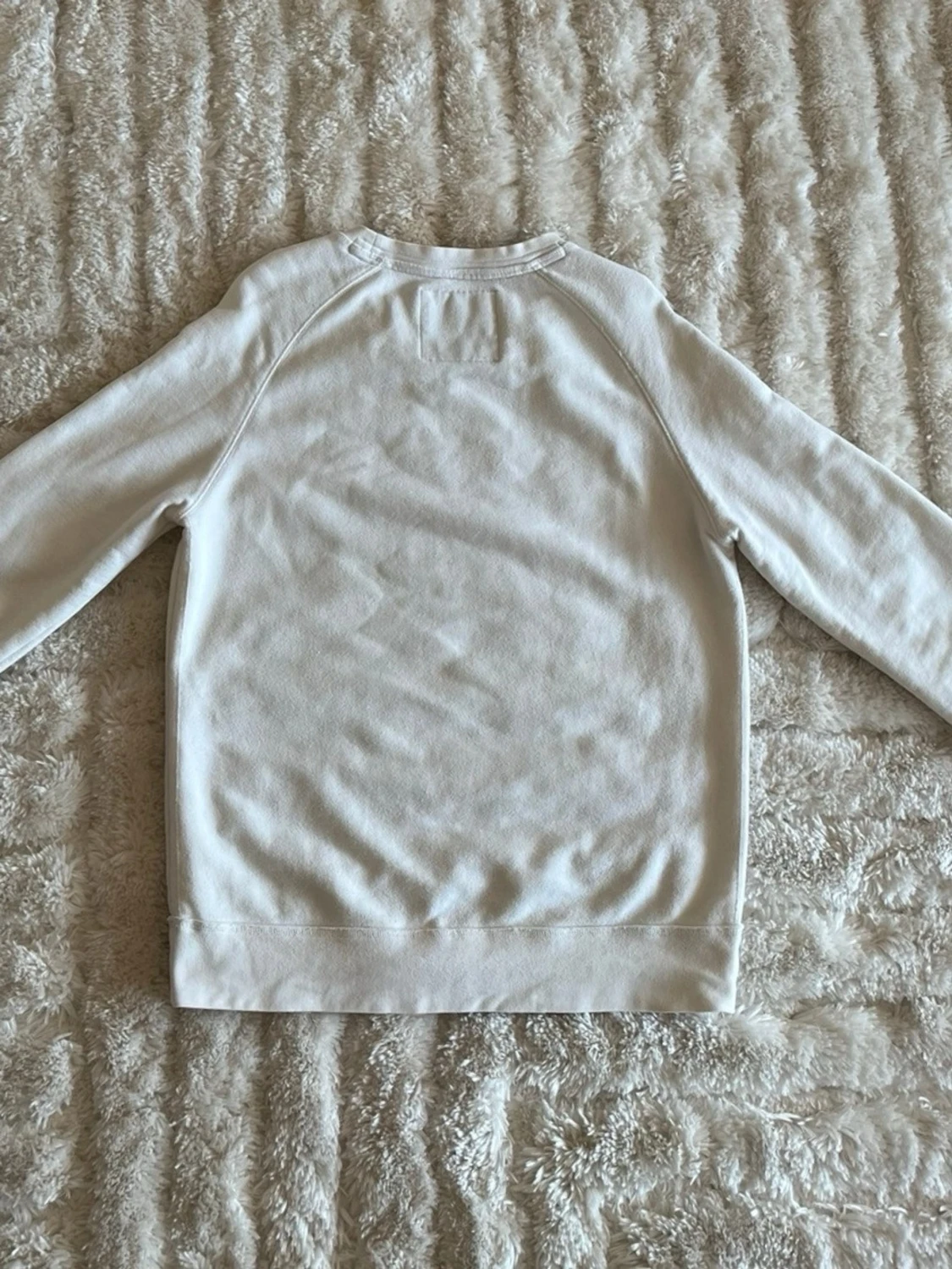 Morris sweatshirt med tryck i offwhite - stl M - 1
