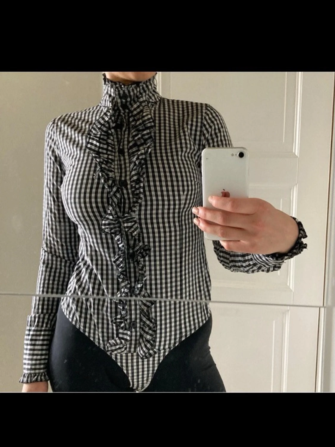 Italian coquette Vintage body blouse, s - 1