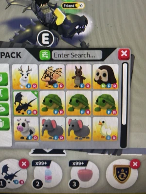 Samling Adopt Me! virtuella husdjur - Säljer en samling virtuella husdjur från spelet Adopt Me! på Roblox. Innehåller bland annat vita renar, zebror, kängurur, ugglor, drakar, sköldpaddor, pandor, elefanter och ankor. Perfekt för dig som vill utöka ditt digitala husdjursstall.