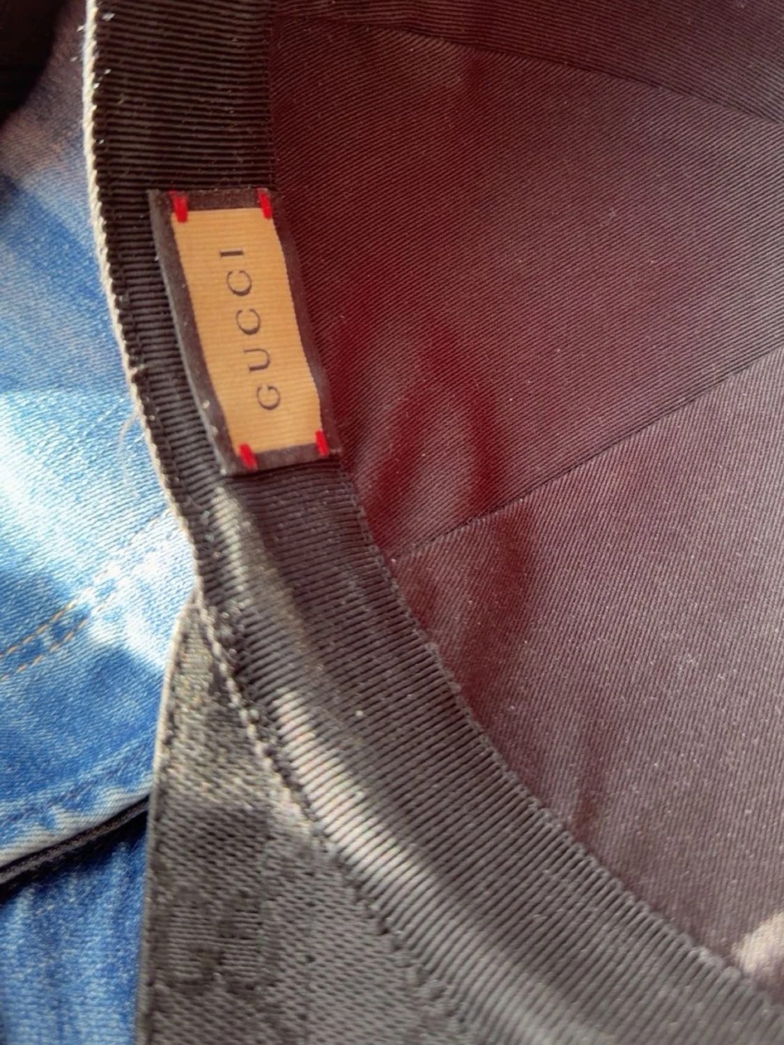 Svart gucci keps - 5