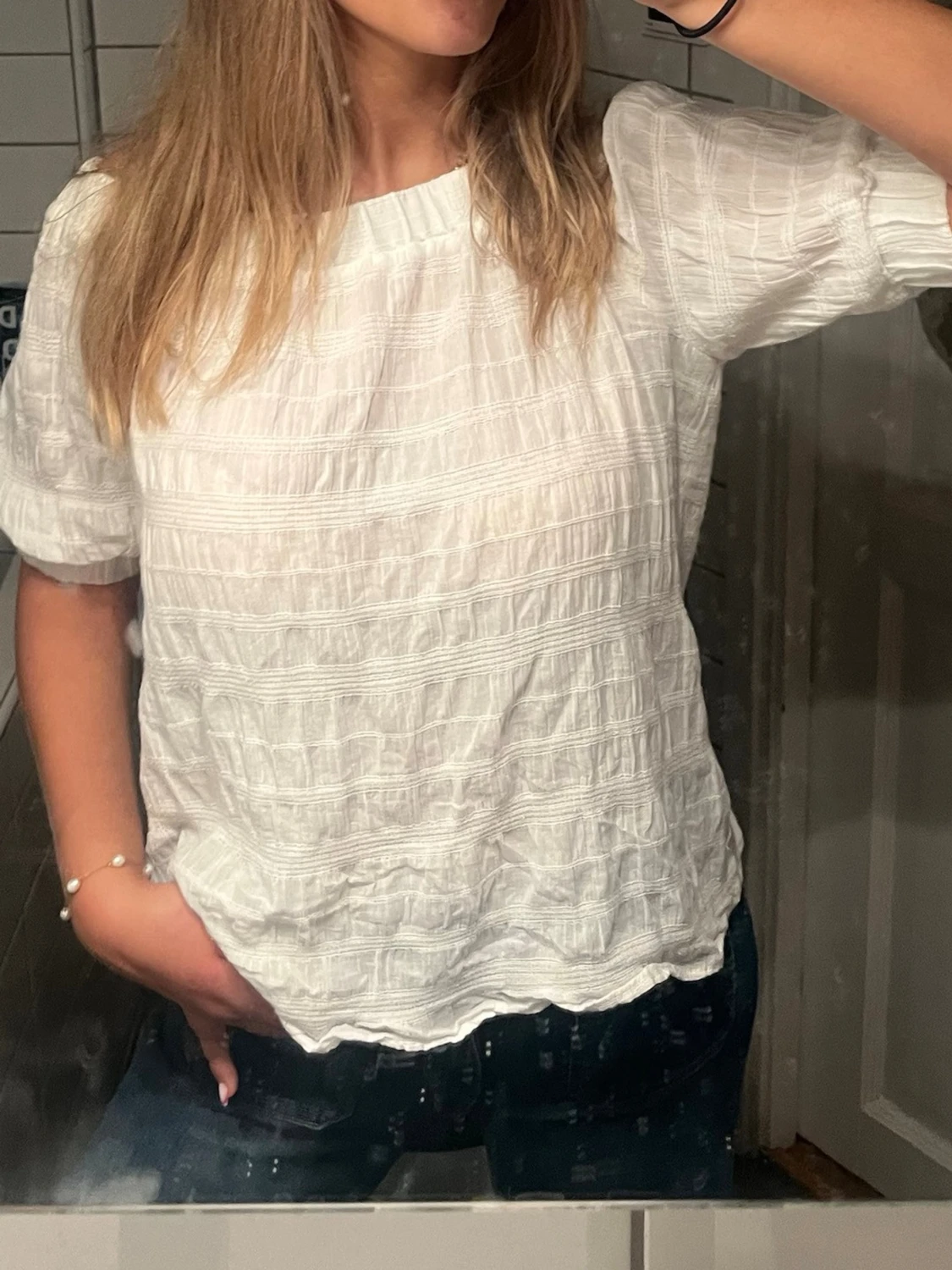 Vit blus 