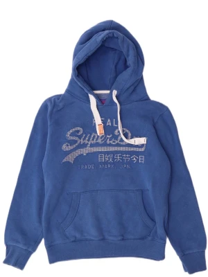 Blå superdry hoodie - Snygg hoodie i storlek small. Fint skick. Skriv om du är intresserad 