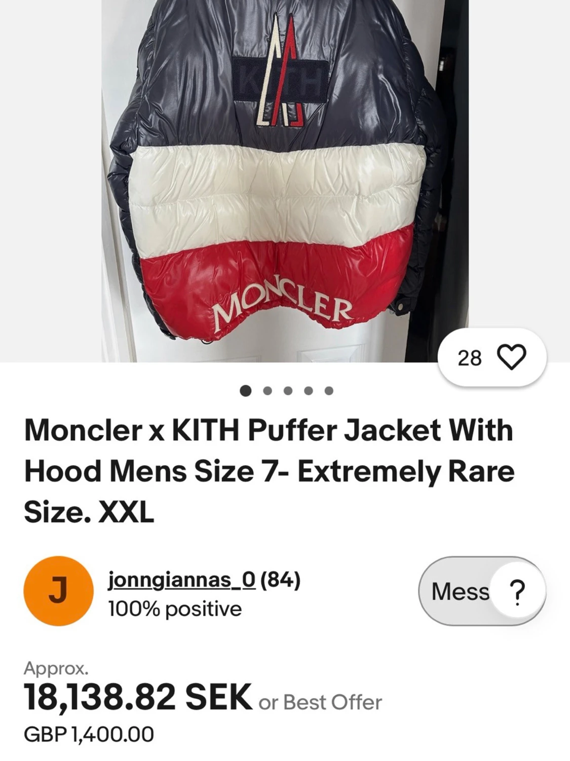 Moncler kith jacka! - 2
