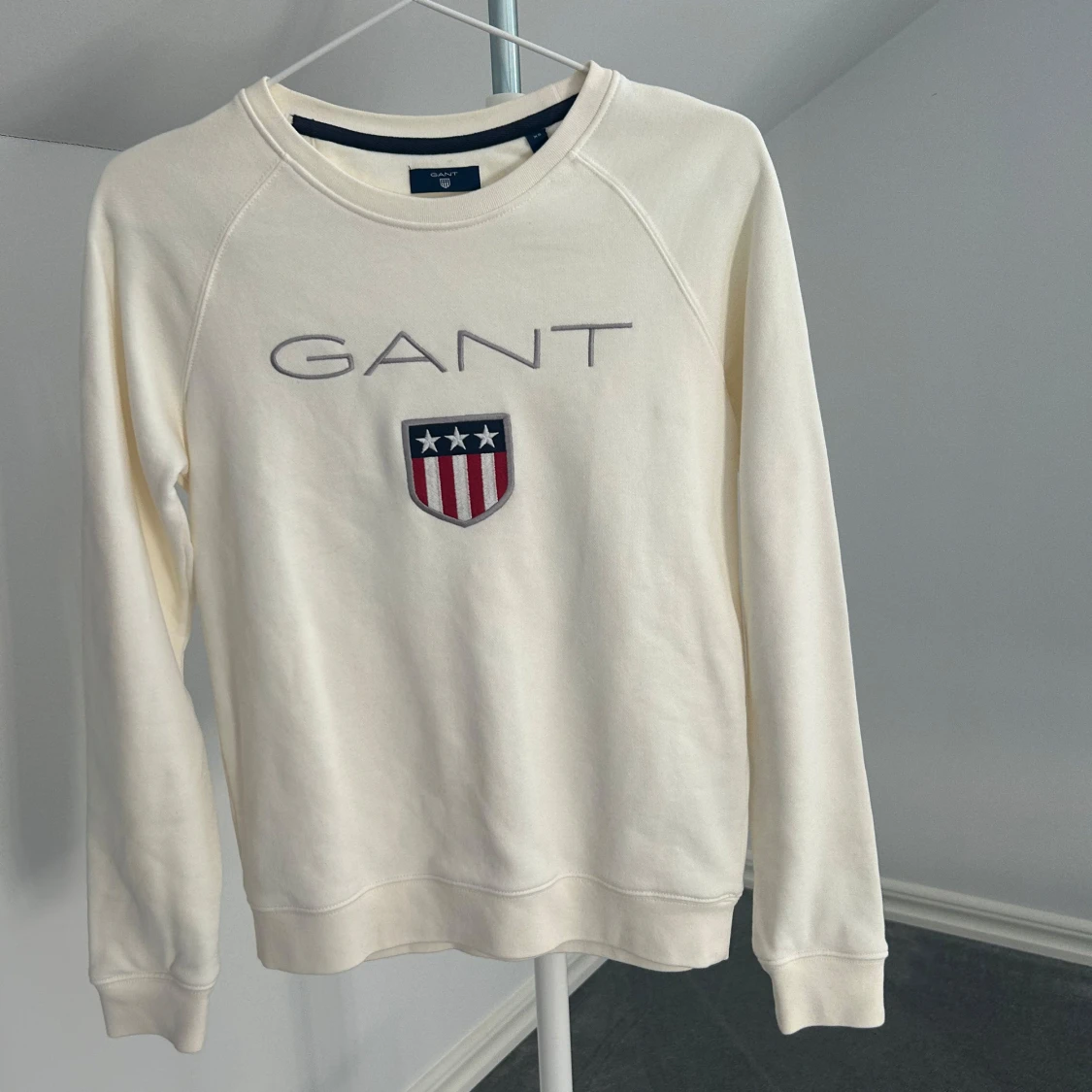 Vit sweatshirt från Gant