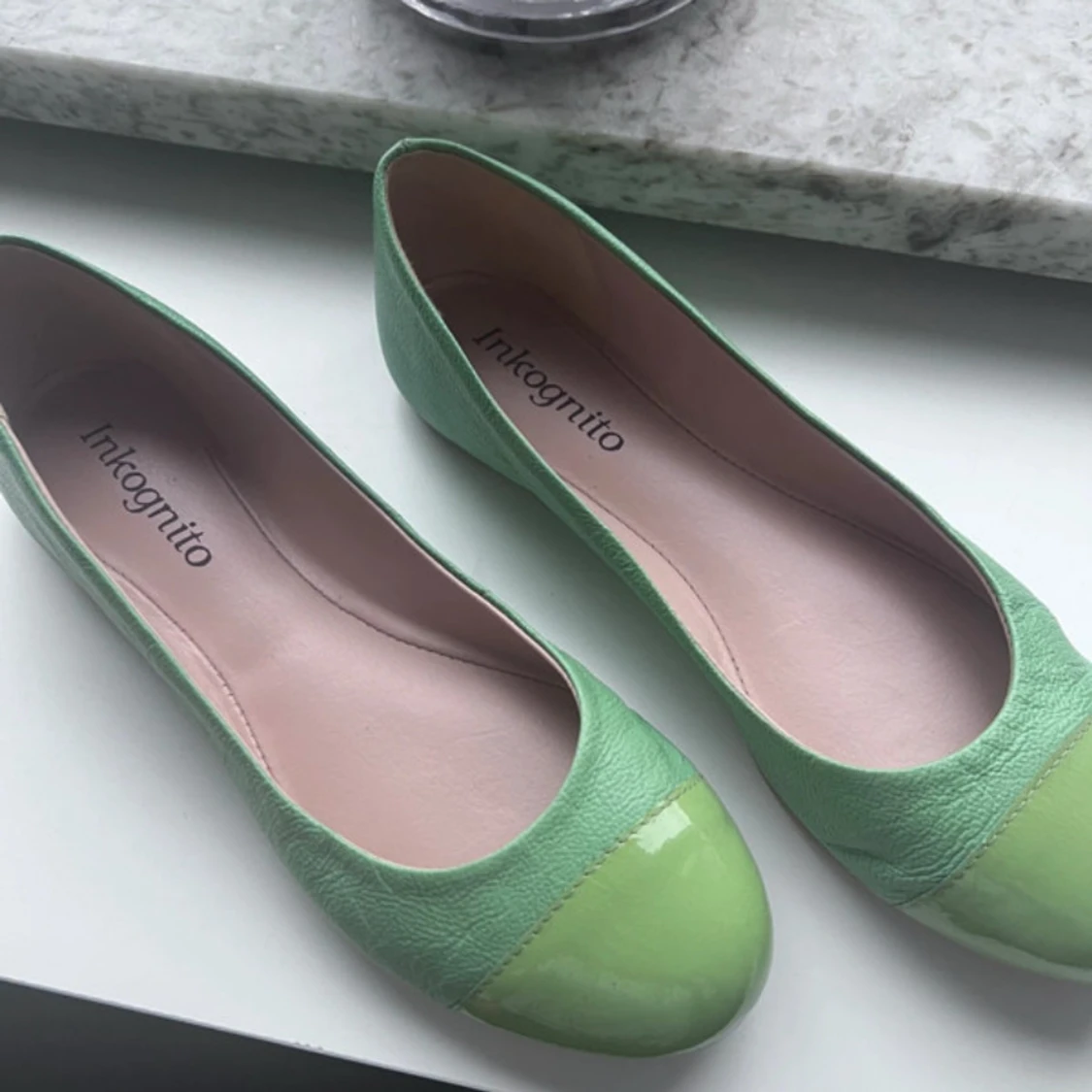 Gröna ballerinaskor från Inkognito - 2