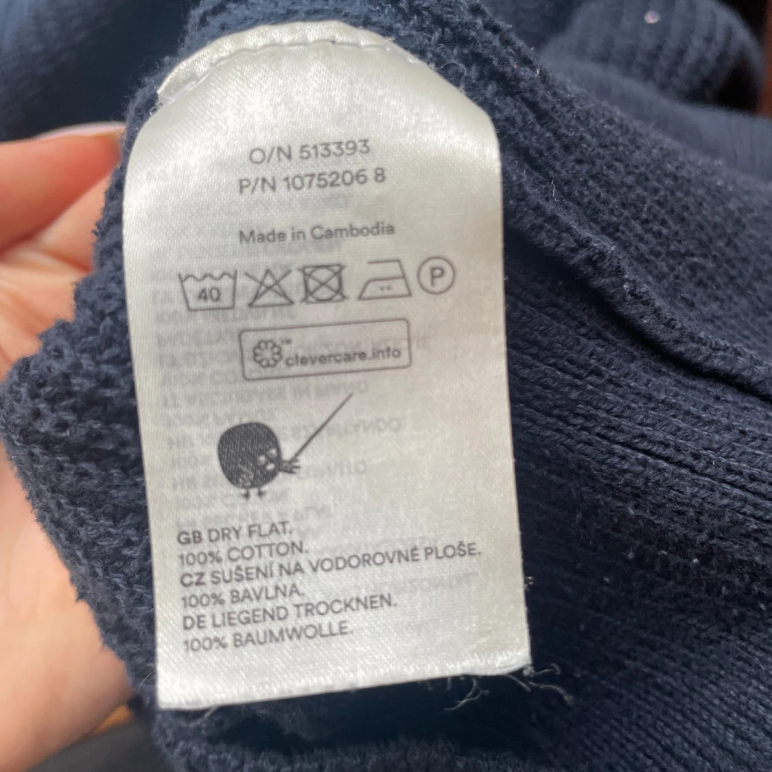 Mörkblå stickad half zip-tröja Monki - 4