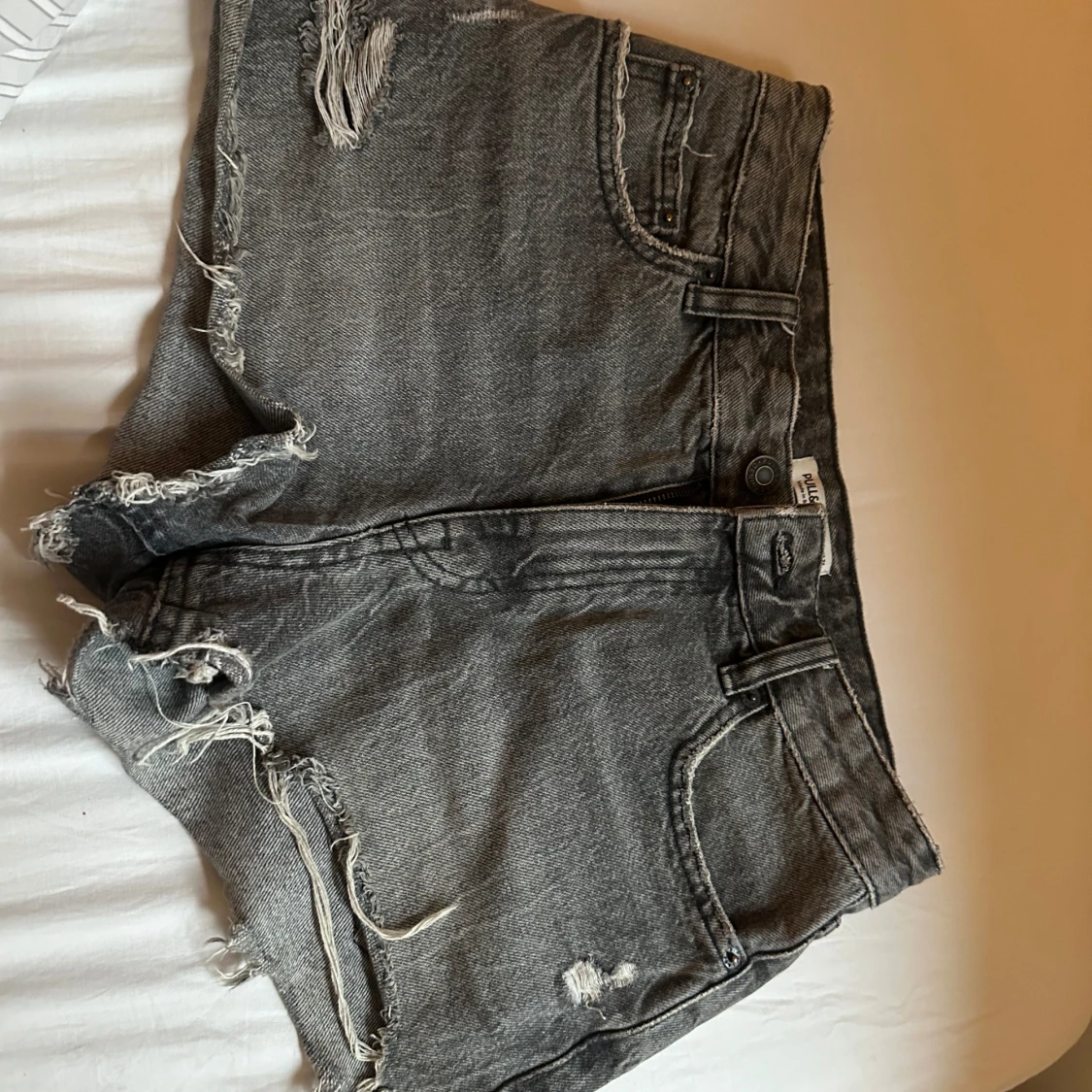 Low waist jeans shorts  - 1