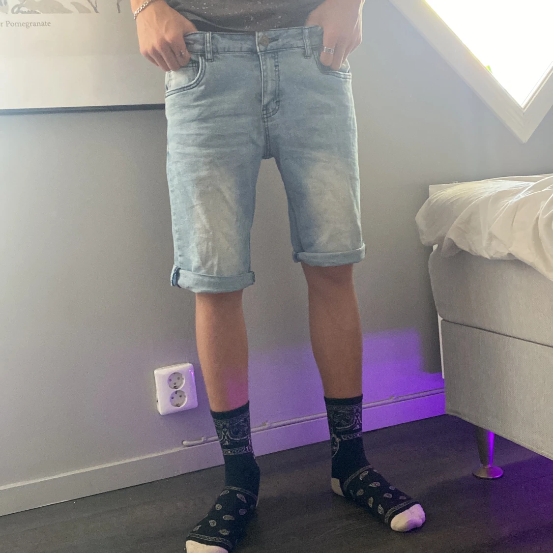 Ljusblå jeansshorts från LAB Industries