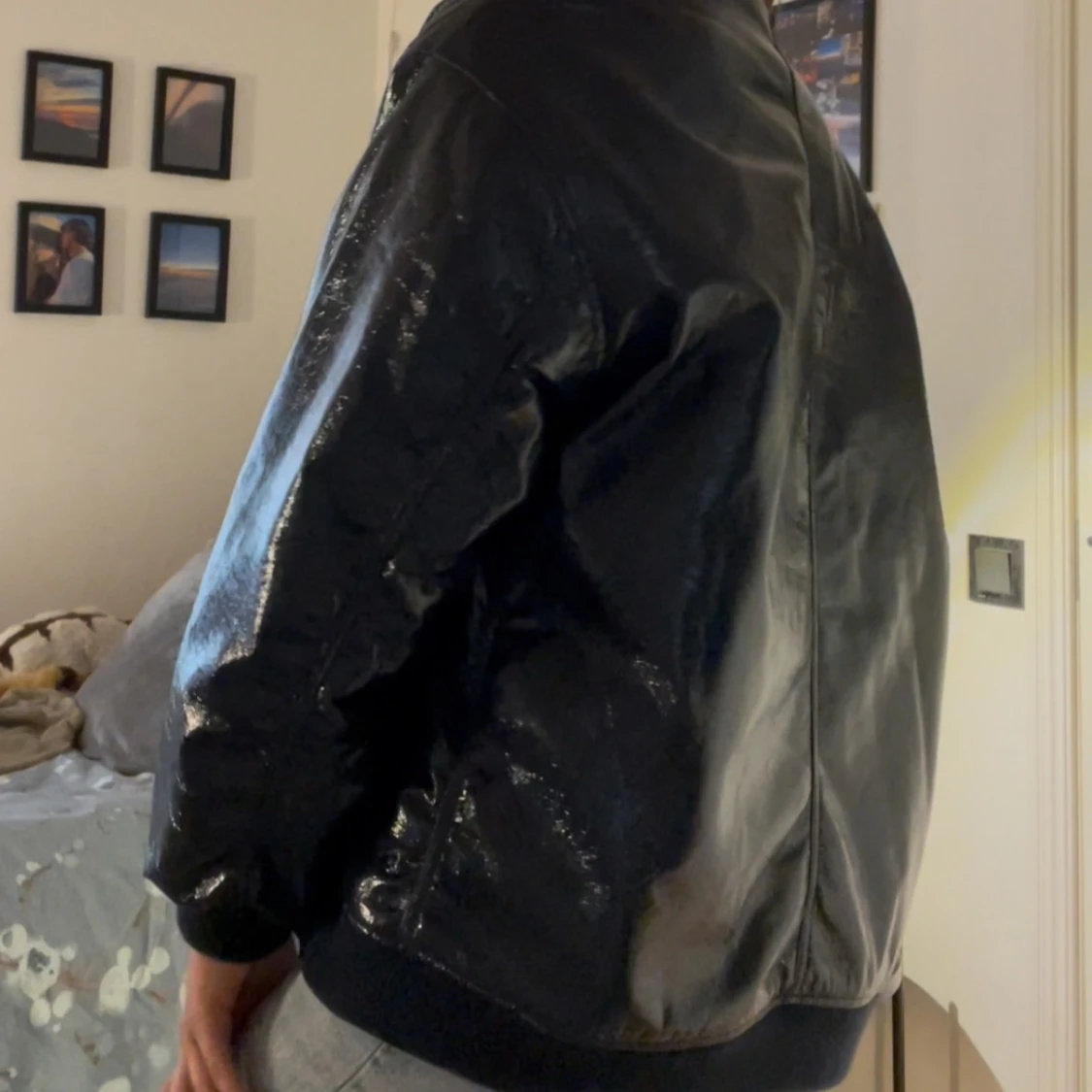 Blank oversized bomberjacka från ASOS - 2