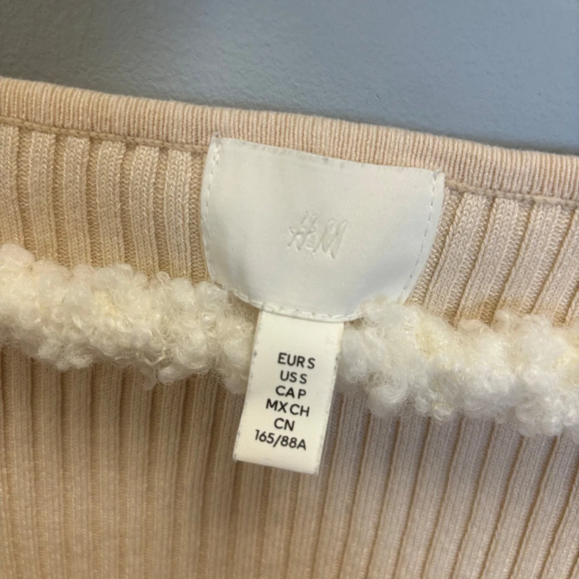 Beige långärmad topp - 4