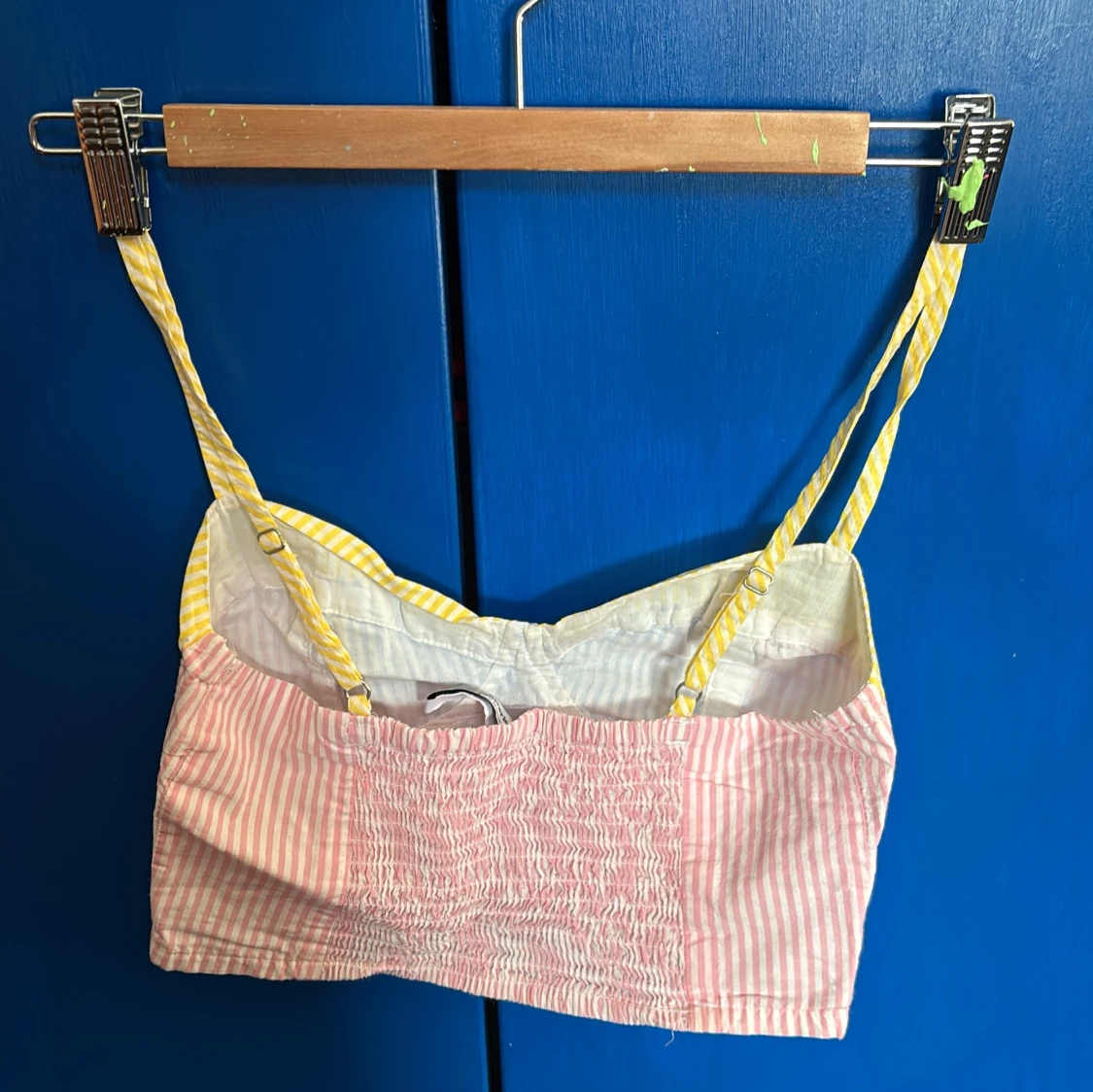 Randig croppad topp från Stradivarius - 1