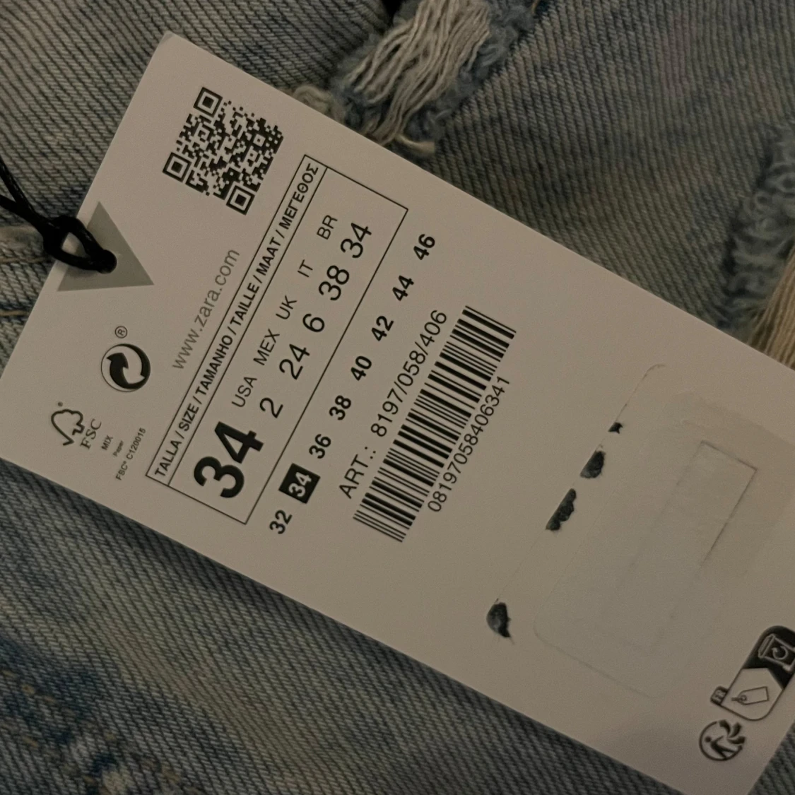 Blå jeansshorts från Zara - 2