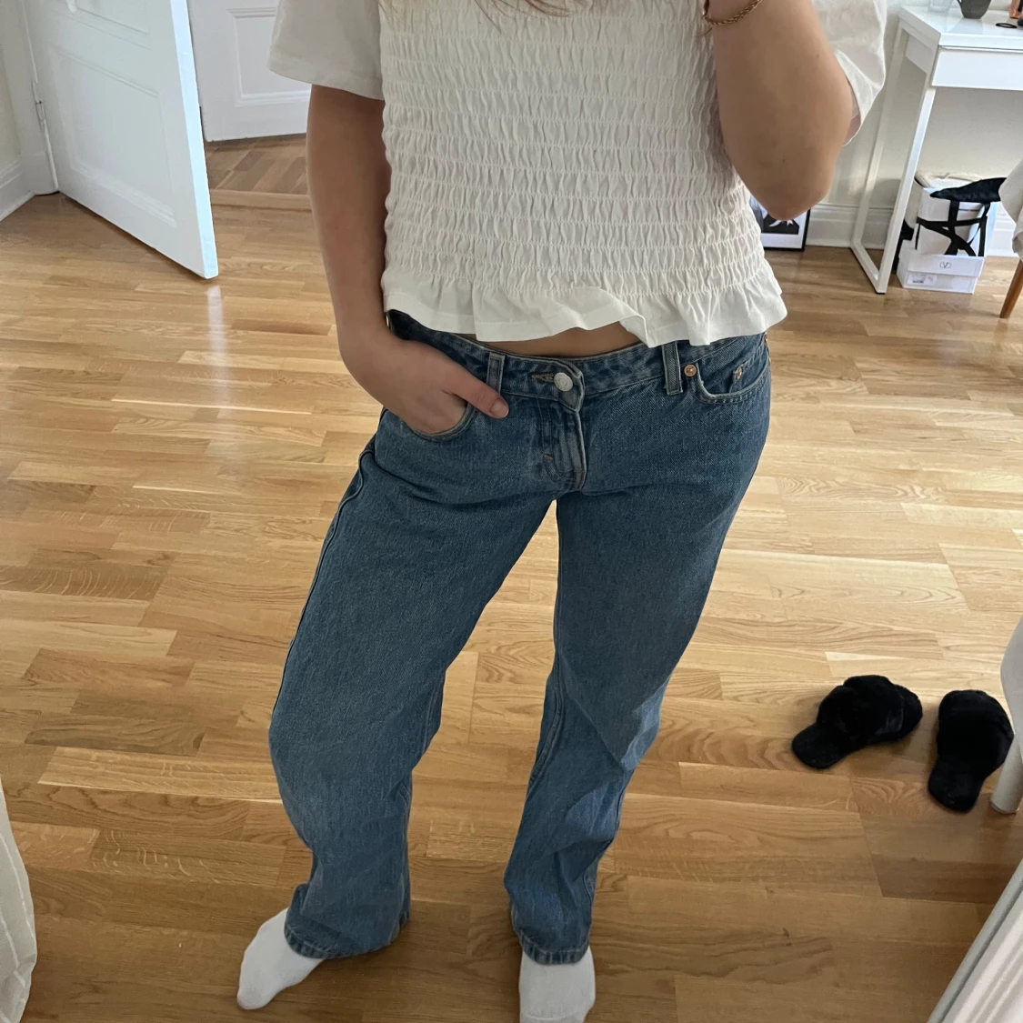 Blå jeans från Weekday