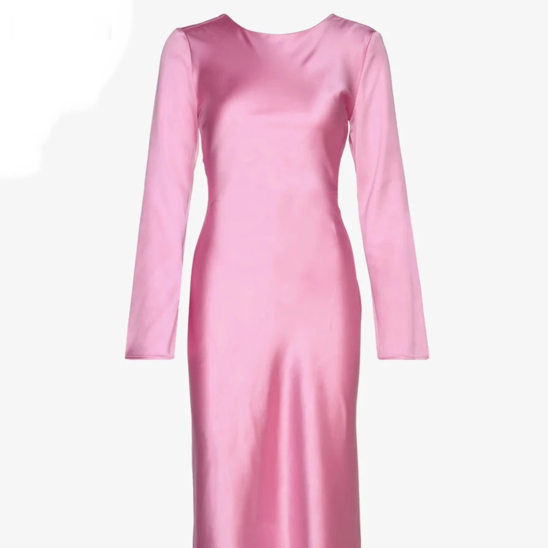 Rosa långklänning med knyt baktill