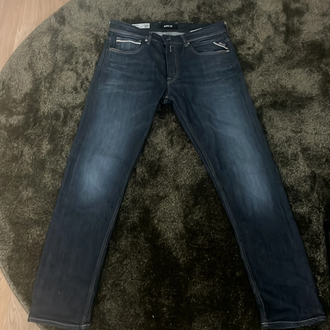 Mörkblå Replay Grover jeans