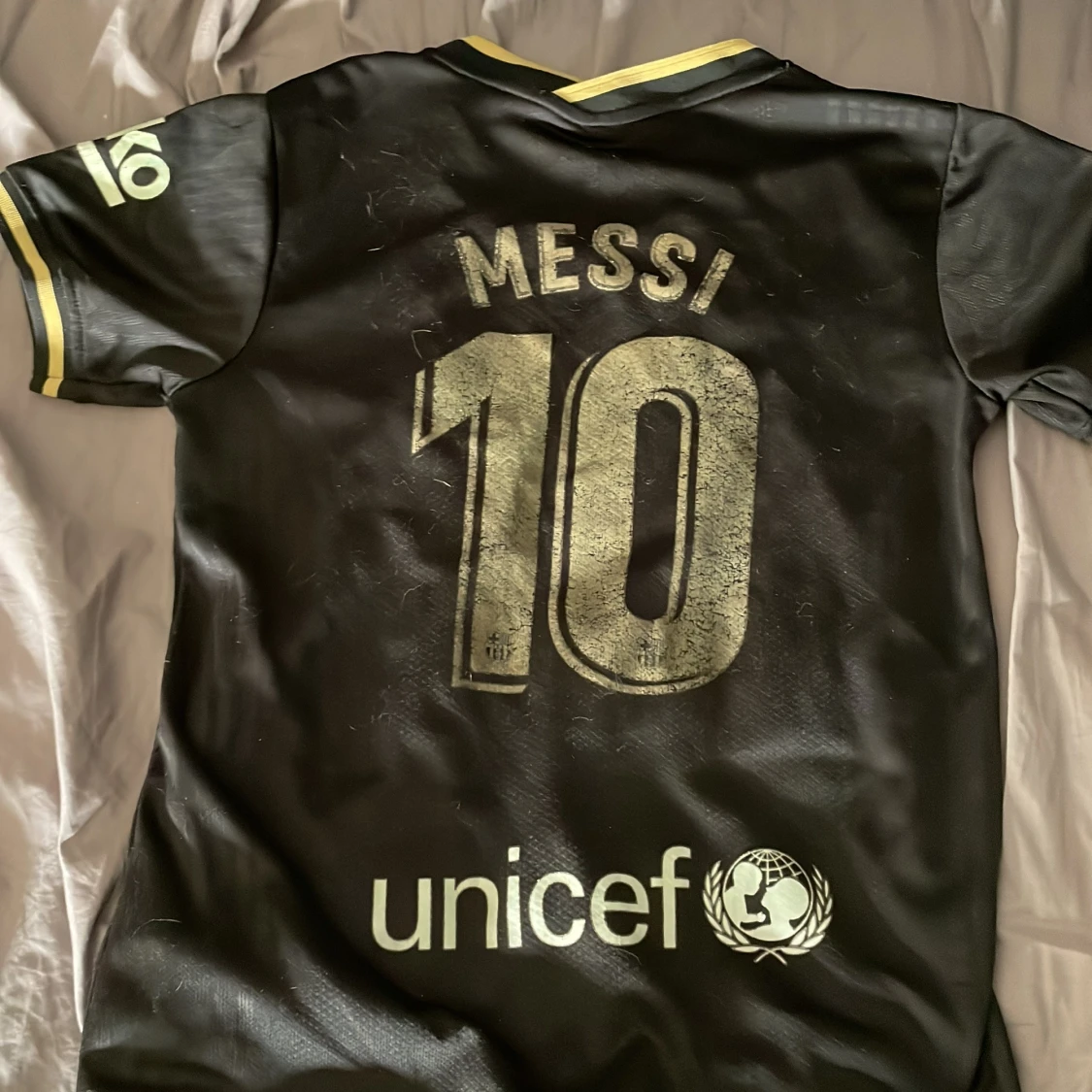 FC Barcelona Messi 10 svart fotbollströja - 1