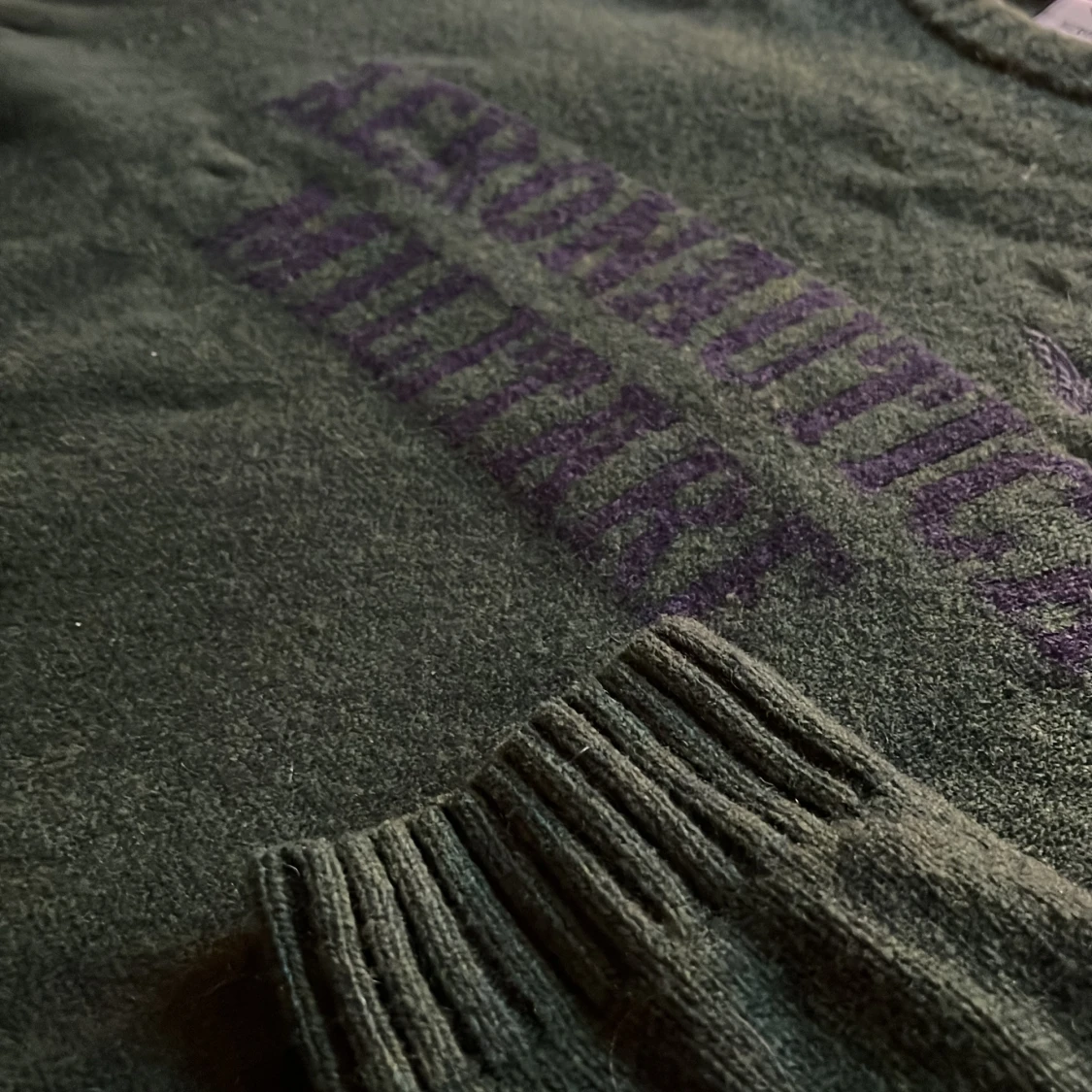 Mörkgrön stickad tröja från Aeronautica Militare - 3