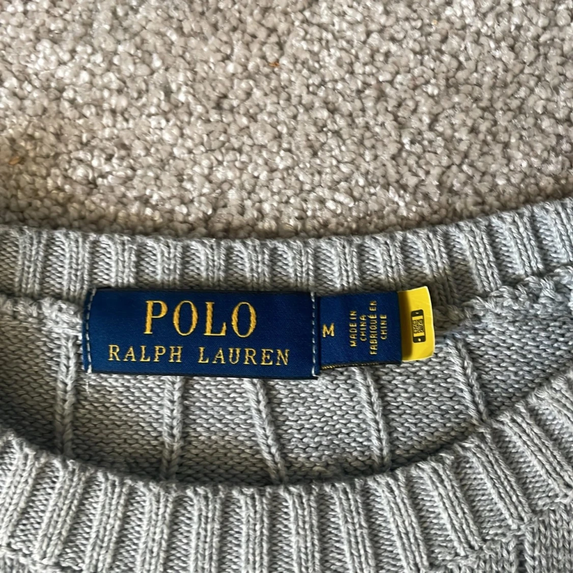 Grå stickad tröja från Polo Ralph Lauren - 1