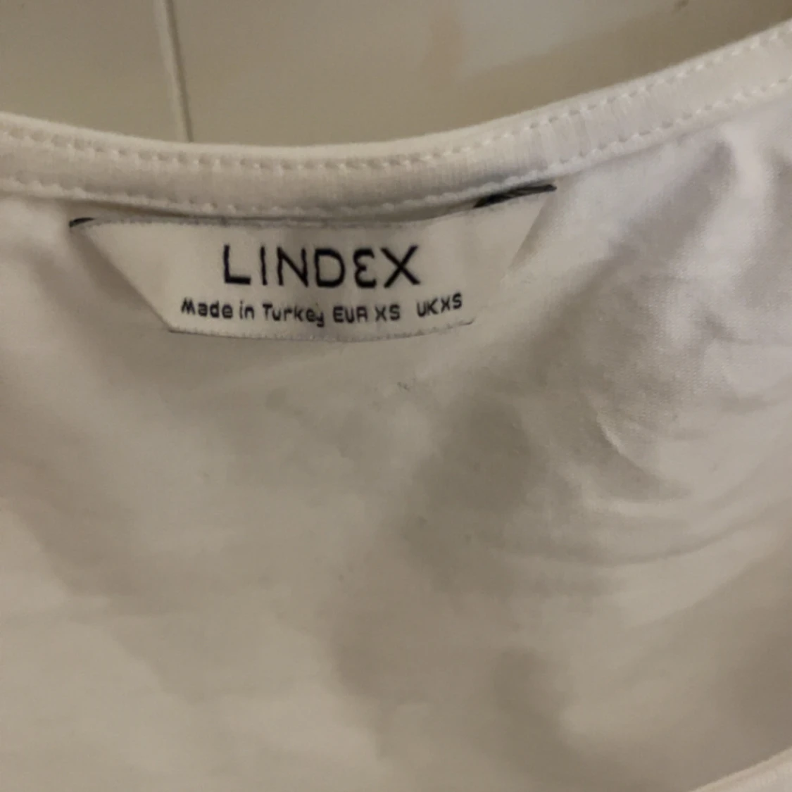 Vit kortärmad topp från Lindex XS - 1