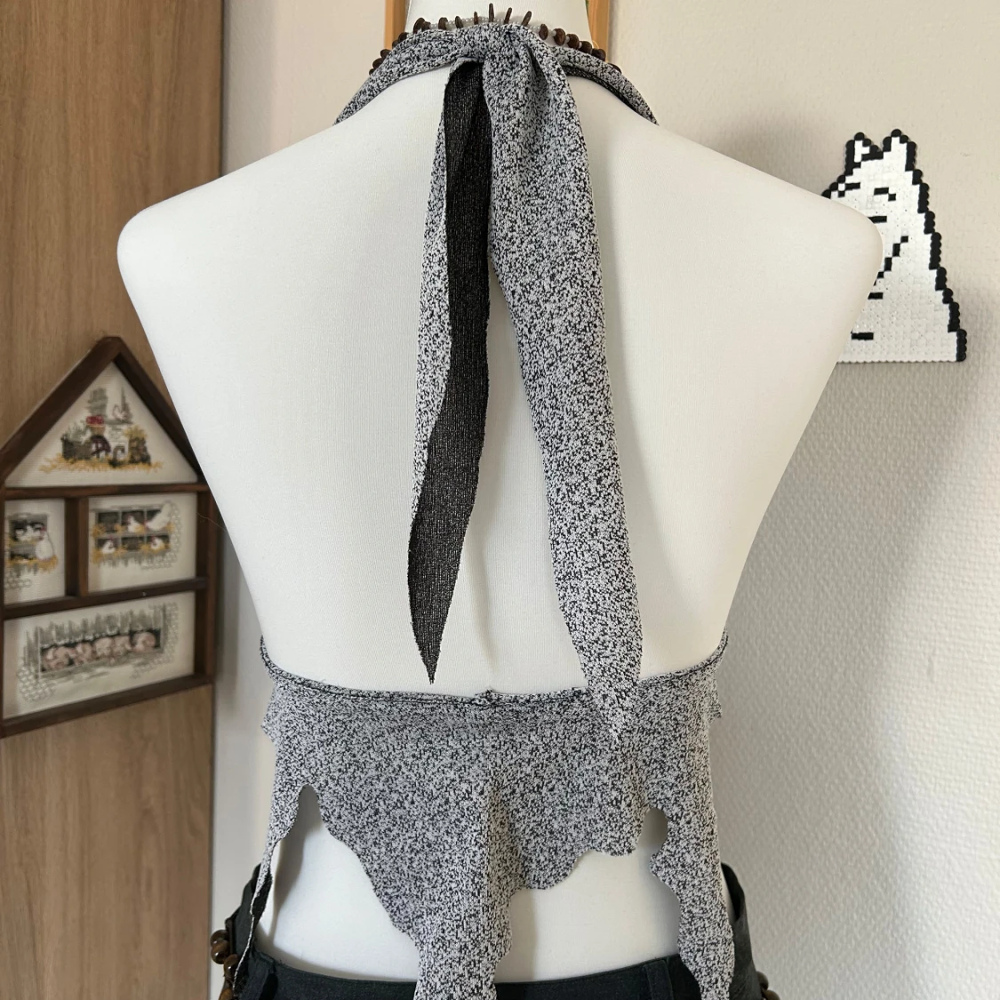 Assymetrisk halterneck topp - 1