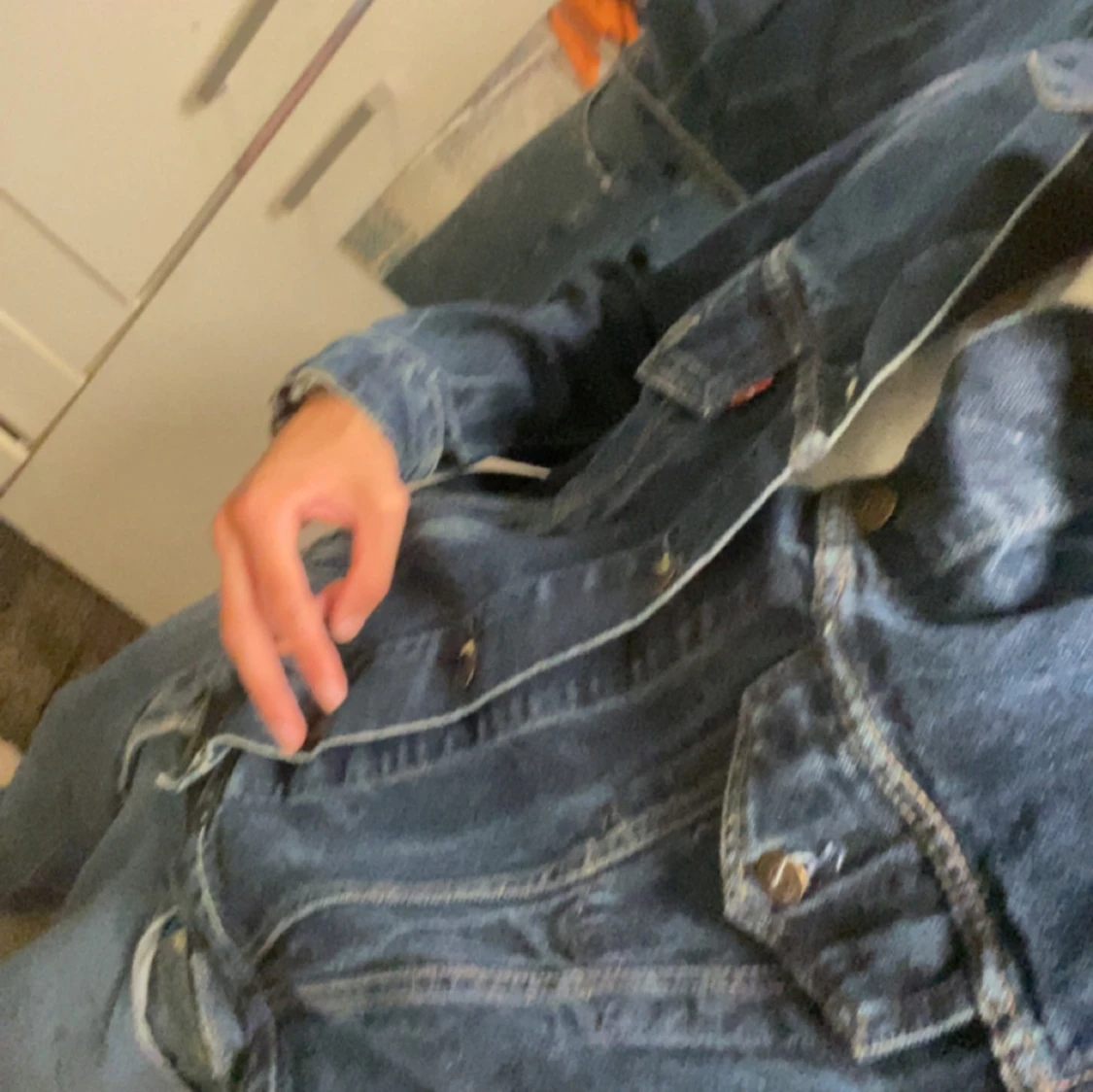 Levi's blå jeansjacka XL - 3
