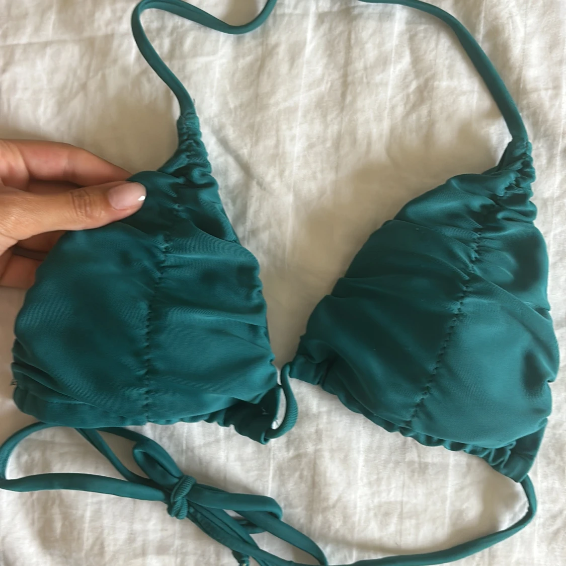 Turkos bikini med snörning från prettylittlething  - 2