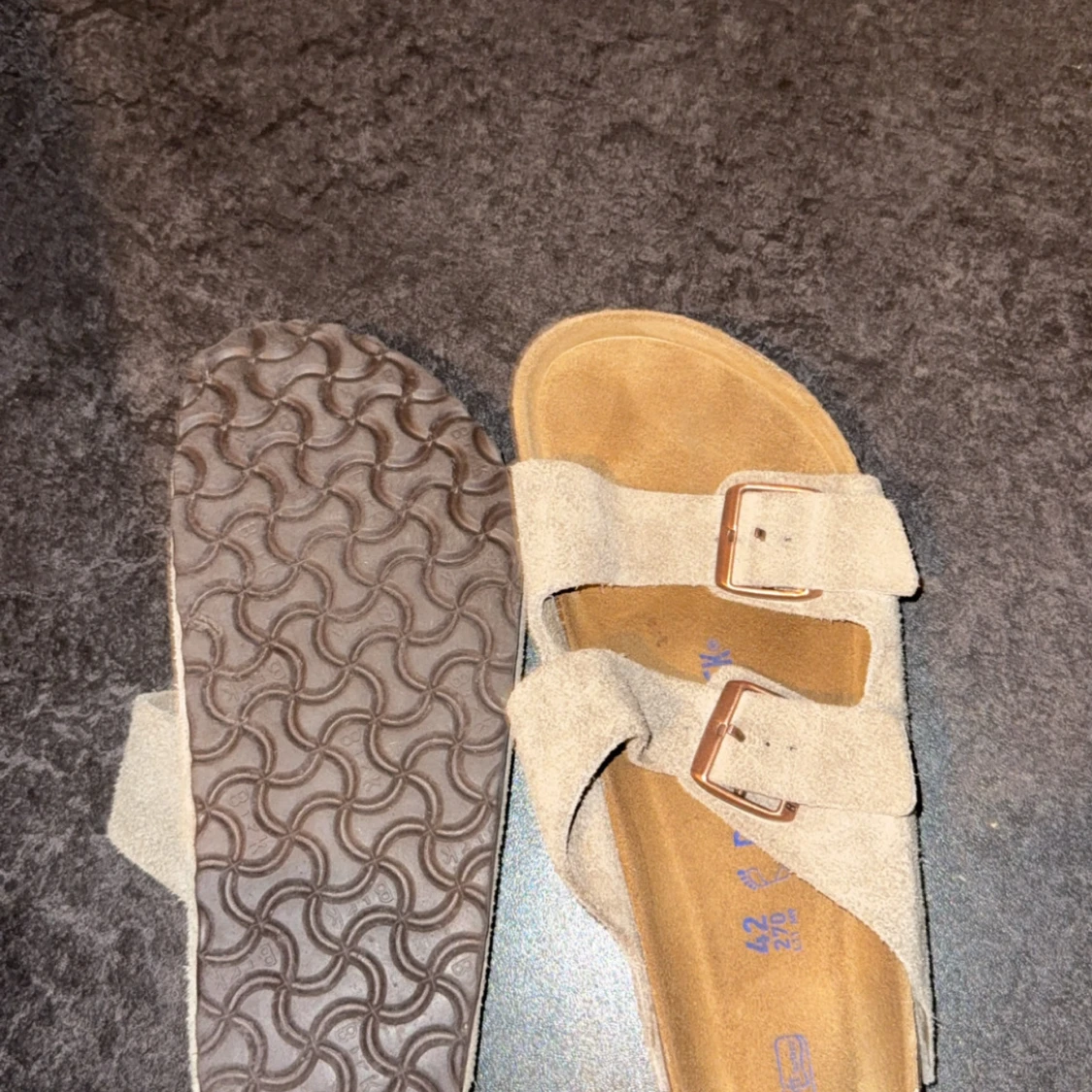 Beige mockasandaler från Birkenstock - 2